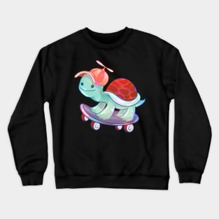 Hipster Turtle Crewneck Sweatshirt